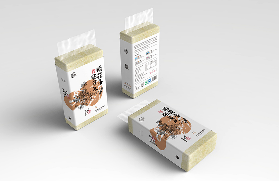 食品包装设计印刷欣赏，北京大米包装印刷